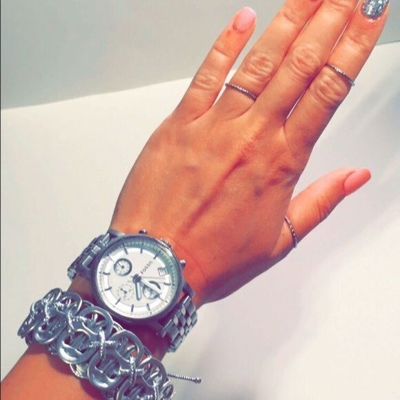 REPURPOSE bracelets- Silver on Silver - Picture 4 of 4